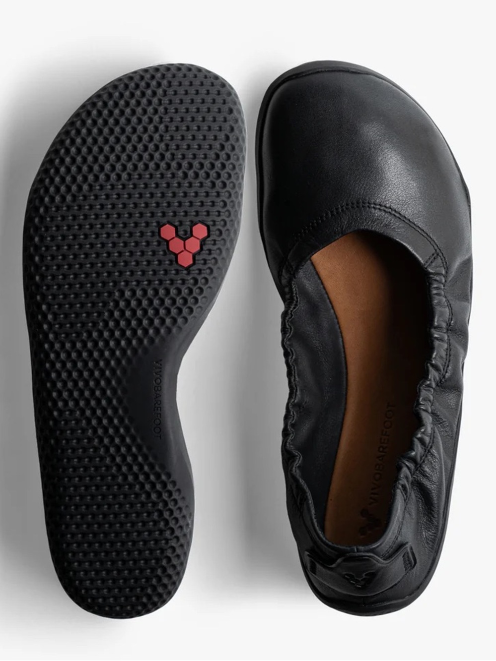 Vivo Black Leather Ballet Flat – Women’s Comfort Slip-On